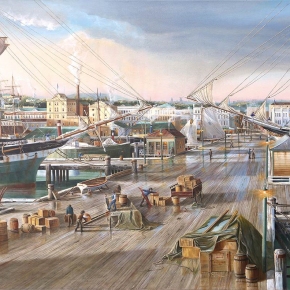 Queens Wharf, Auckland 1904