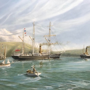 The Nimrod expedition departing Lyttelton News Year's Day 1908